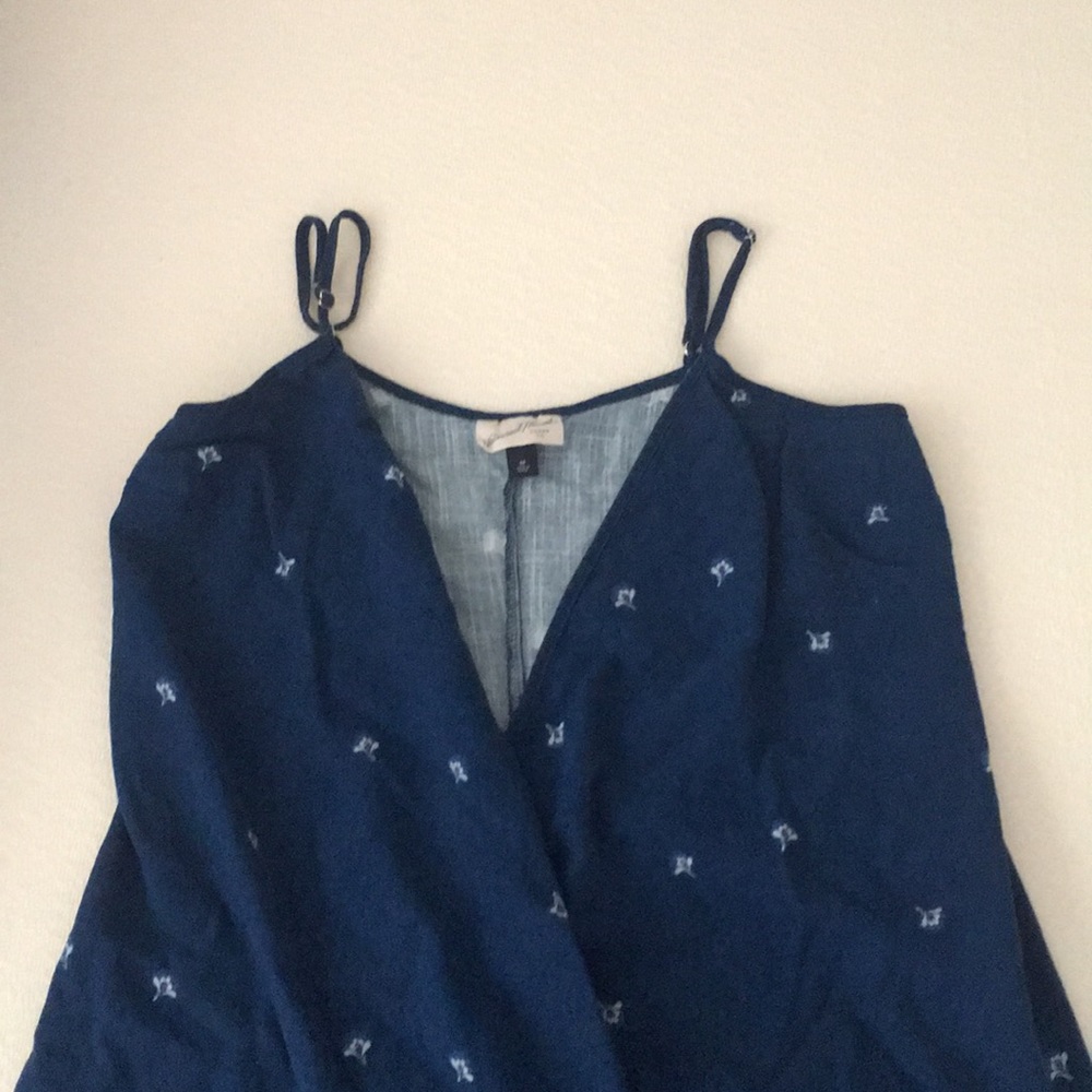 MIDI navy blue wrap dress